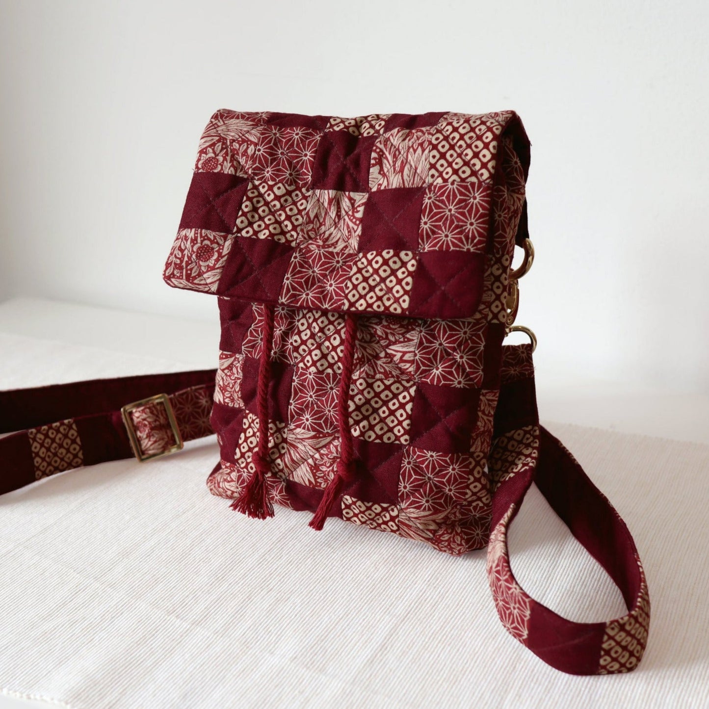Handmade Mini Travel Bag - Scarlet Red