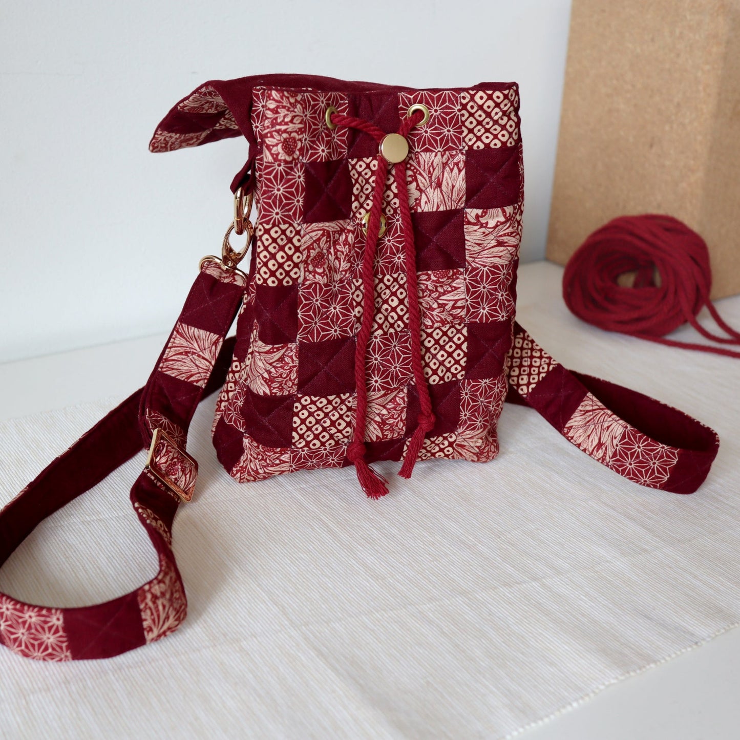 Handmade Mini Travel Bag - Scarlet Red