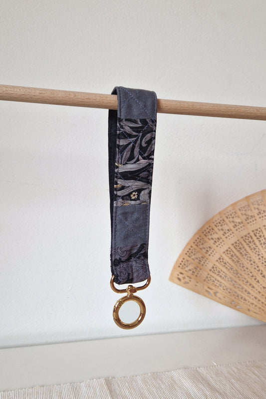 Handmade Patchwork Wristlet - Gilded Twilight