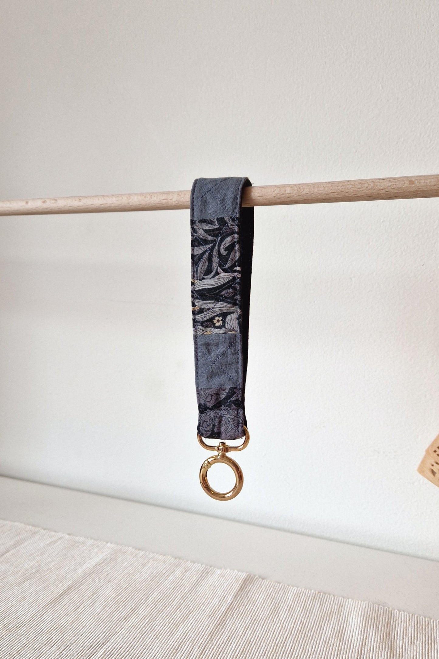 Handmade Patchwork Wristlet - Gilded Twilight