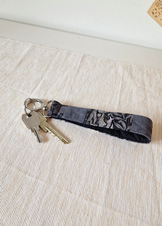 Handmade Patchwork Wristlet - Silverleaf Mist